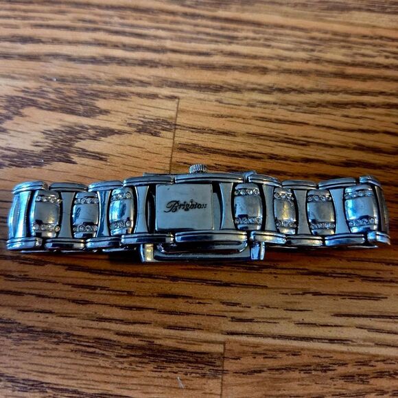 BRIGHTON "Turin" Vintage Silver and Crystal Ladies Watch - Picture 3 of 9